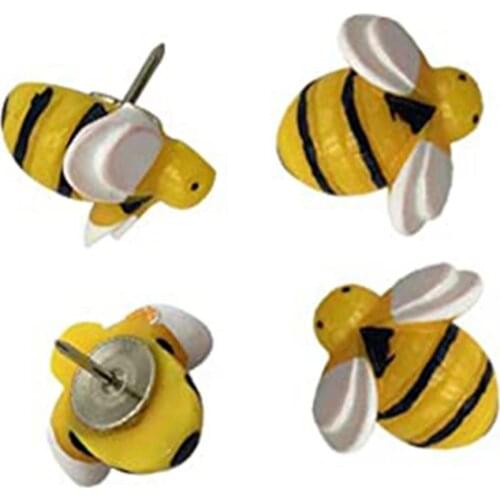 30 Pcs Creative Decorative Cute Bees Thumb Tacks ThumbNails PushPins Push Pins S