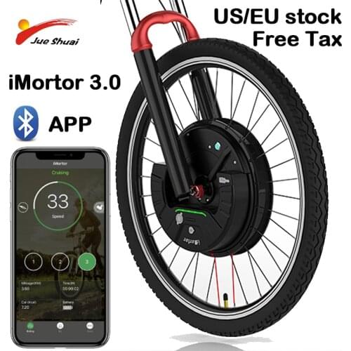 US stock imortor 3.0 App 350W Front Motor Wheel 40km/h Bluetooth Display Full Wireless 24 26 27.5 29 Electric Motor Ebike Kit