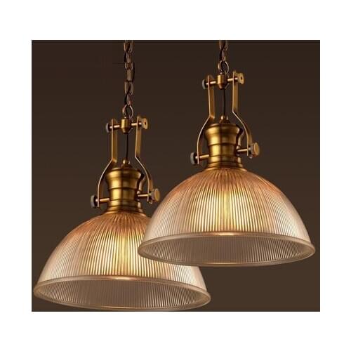 Loft Style Iron Glass Droplight Edison LED Pendant Light Fixtures Vintage Industrial Lighting For Dining Room Hanging Lamp