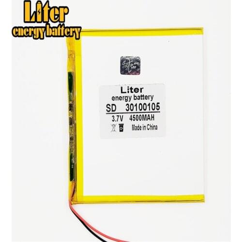 Best lithium polymer battery 30100105 3.7V 4500MAH mobile power DIY tablet