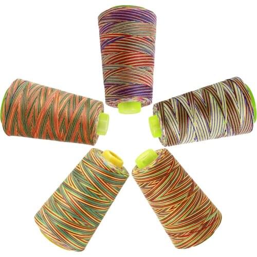 MIUSIE Embroidery Sewing Thread Rainbow Polyester Thread Set Strong And Durable Hand Sewing Thread Craft Patch Sewing Supplies