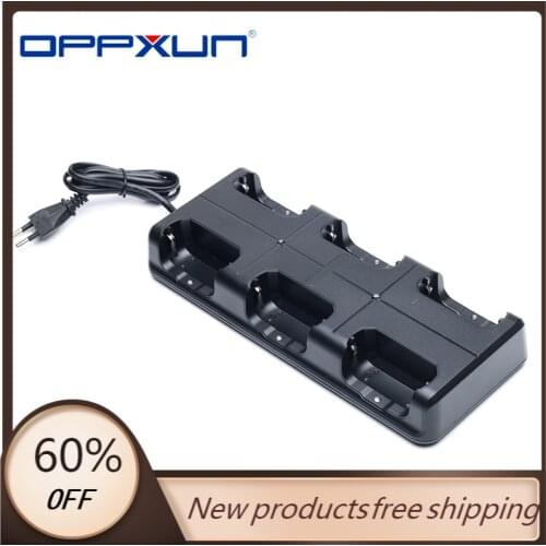 OPPXUN For WLN KD-C1 6 In 1 Charger Walkie Talkie Unit Charging KD-C1 Plus Six Way Charger for WLN KD-C1Plus KD-C2