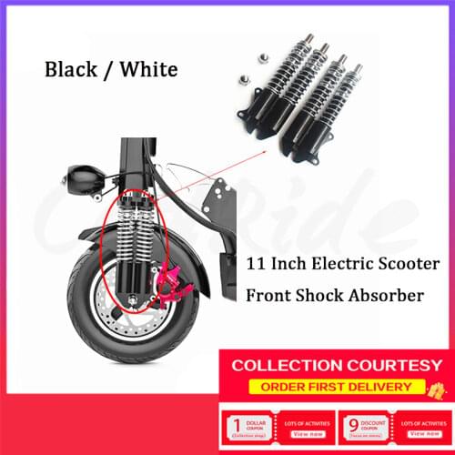 10 Inch Electric Scooter Double Drive Hydraulic Front Shock Absorber 12mm Thick Double Oil Pressure Strong Shock Absorption