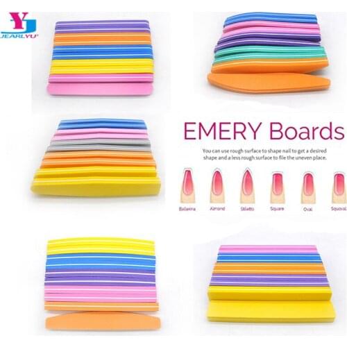 Sponge Nail File 100/180 10Pcs Available Manicure Pedicure Nail Buffer Lime A Ongle Professionel Nail Tool Washable Nails Files