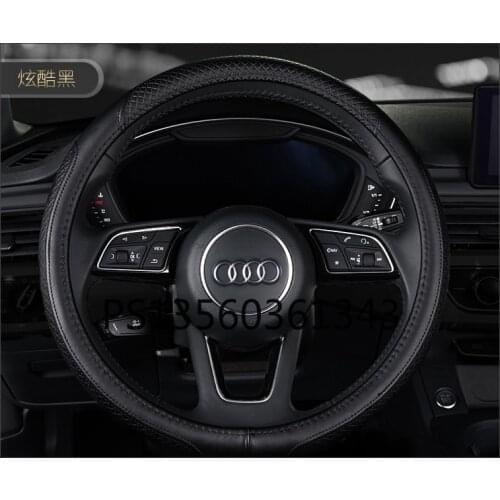 Suitable for Audi new A6L A4L A8L A3 Q7 Q3 Q2 Q5L car steering wheel cover leather grip cover
