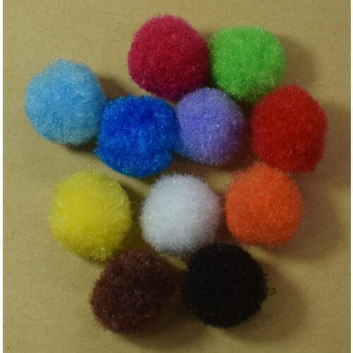 100PCS 15MM Multi Color Pompom Craft DIY Soft Pom Poms Wedding Decoration Sewing on Clothes Accessories Pompon Balls for Craft