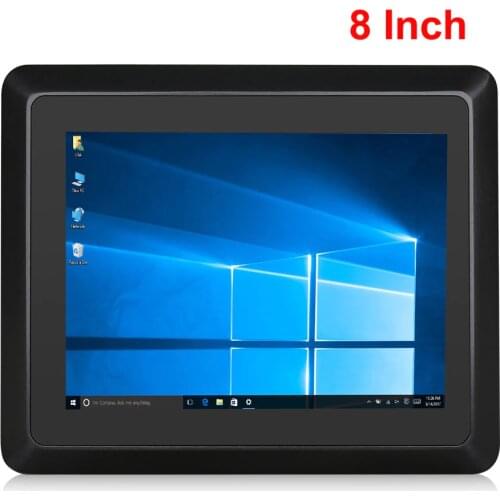 Industrial Tablet Windows 10 Embedded Panel PC All In One Mini Computer Intel I5 4200 8" Capacitive Touch 8GB RAM Mount Fanless