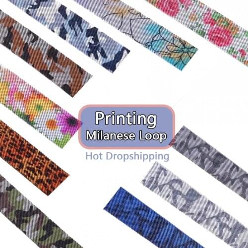 For apple watch band Printing Stainless Stee For iwatch band 44mm 40mm se 6 5 Milanese Loop watch strap Metal Bracelet