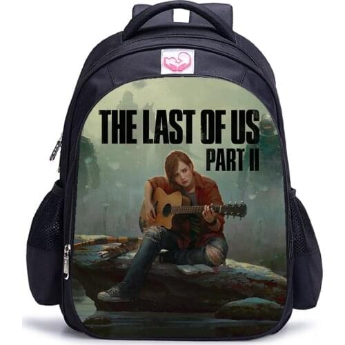 16 Inch The Last of Us Part 2 Backpack Book Bag for Kids Men Backpacks Boys Children Schoolbag Teenagers Mochila