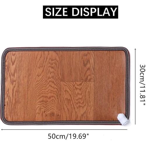 3 Pattern Leather Heating Foot Mat Warmer Electric Heating Pads Waterproof Feet Leg Warmer Carpet Thermostat Warming Tools 220V