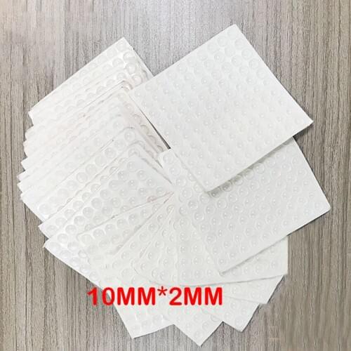 1pc-100grains Silicon Transparent Rubber Cabinet Door Pad Self Adhesive Stick Premium Rubber Protective Pads Catches 10MM*2MM