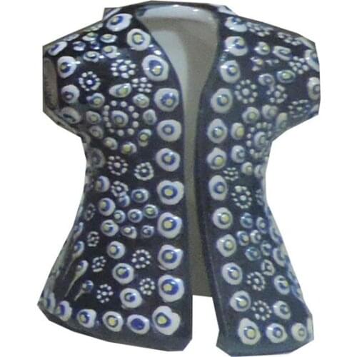 Modern Oğuz Tile 10Cm Beaded Kaftan vase jarrón ваза vaso مزهرية