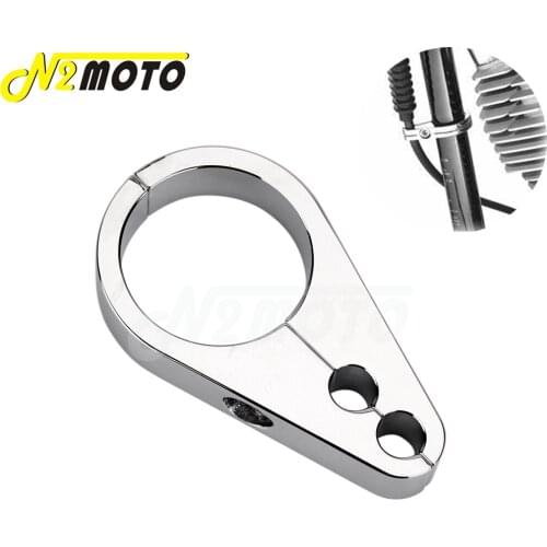 Universal 1-1/4" Brake Cable Clamp 32mm Throttle Cable Support for Harley Touring Dyna Sportster Cafe Racer Honda Yamaha Suzuki