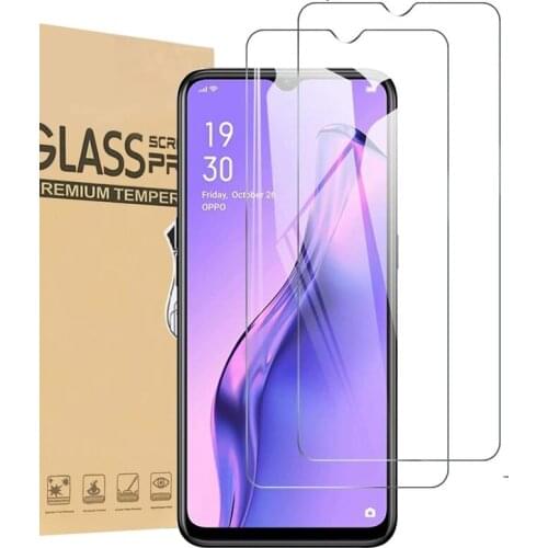 Tempered Glass For OPPO A33 A75 A15 A32 A12 A52 A31 F15 Screen Protector Glass For OPPO A92s Protective Film