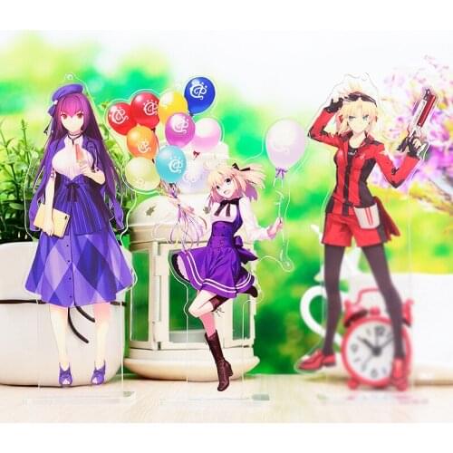 1pcs Anime Fate/Grand Order Cartoon Printed Acrylic Stand Figure Cosplay Prop Home Desk Decor Collection for Women Men