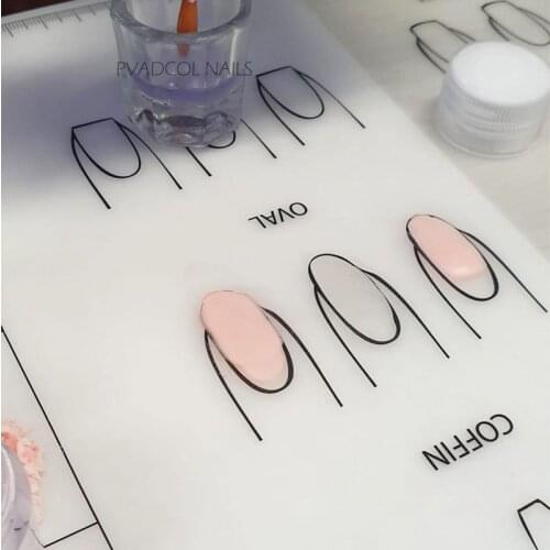 Silicone Nail Art Table Mat Washable Foldable Salon Manicure Acrylic Nail Practice Tool