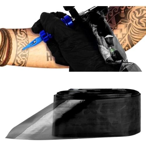 100PCS Disposable Black/Blue Tattoo Clip Cord Sleeves Covers Bags Waterproof And Antifouling Body Art Tattoo Accessory Tool