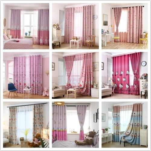 11 Styles Girls Blackout Window Curtains For Living Room Bedroom Custom Made Room Decoration