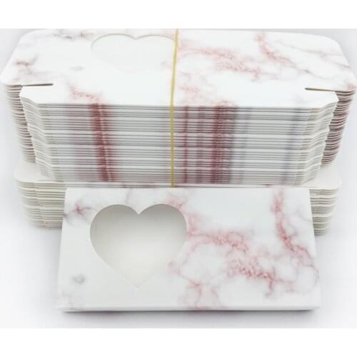 Wholesale 10/50pcs paper eyelash packaging box lash boxes packaging for 10mm-25mm mink eyelashes case bulk makeup tools new hot