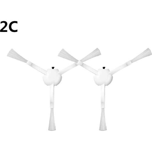 2pcs Washable Sweeping robot Accessories Side bursh For xiaomi mijia Mi Robot Vacuum mop 2c Robot Vacuum Cleaner Parts Kits