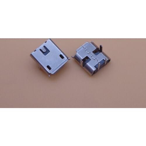 30pcs New model Heightened Tablet PC PAD Charge port Socket Mini Micro USB Jack Connector DIP feet 2pin 2P female plug Mike