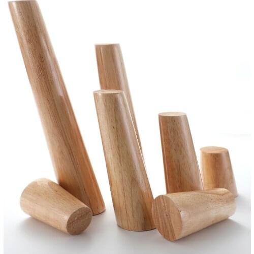 4Pcs Solid Wood Sofa Feet Inclined Sofa Bed Cabinet Table Furniture Wooden Chair Replacement Feet Sloping Feet