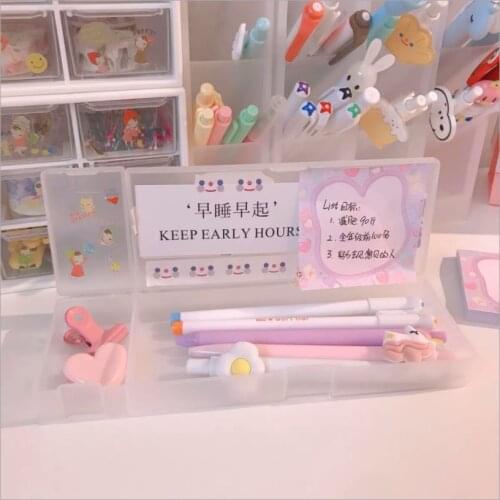 Solid color School pencil case Large capacity Pencil cases For boys and girls storage pencil cases Recommend