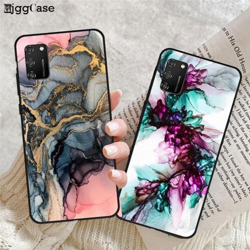 Marble Stone Texture Black Phone Case For Samsung Galaxy A10 A20 A30 A40 A50 A70 S10 S20 S21 Plus Ultra S20FE S21FE Back Cover
