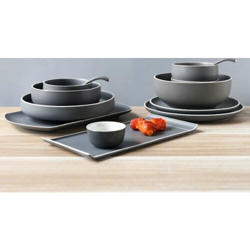 Home Creative Nordic dishes Simple ceramic tableware Western dishes Underglaze color plates