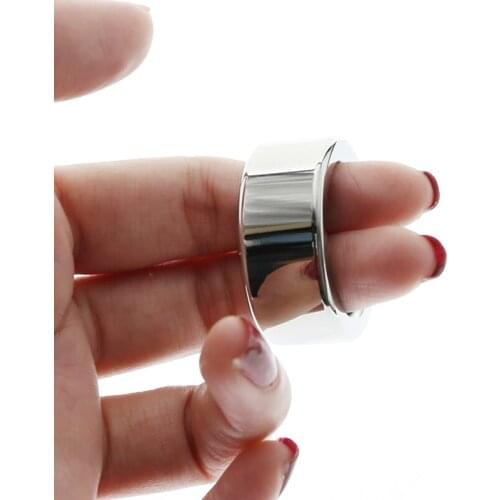 Penis Ring Stainless Steel Cock Ring Chastity Cage Scrotum Pendant Ball Stretcher Cock Ring Penis Restraint BDSM Man Sex Toys