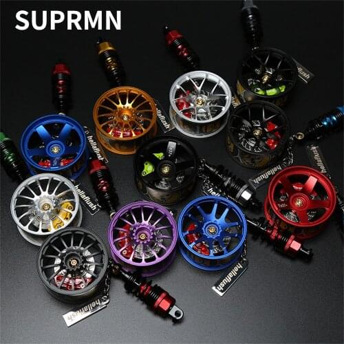 Creative BBS wheel brake shock absorber rearview mirror pendant TE37 wheel modified car high-end pendant pendant hellaflush