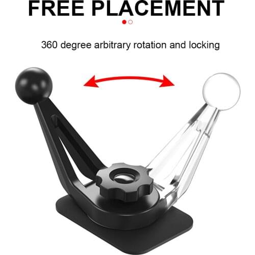 360 Degrees Turn Mobile Phone Paste Bracket Base Bracket Car Dashboard Table Surface Glue Bracket Flexible Holder