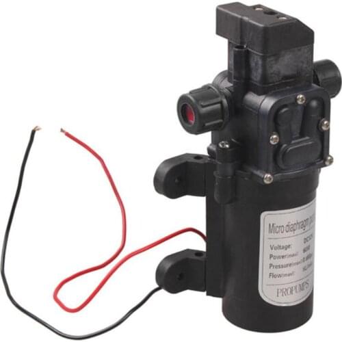 DC 12V 60W Micro Electric Diaphragm Water Pump Automatic Switch 5L/min High Pressure Car Washing Spray Water Pump 0.8Mpa Hot
