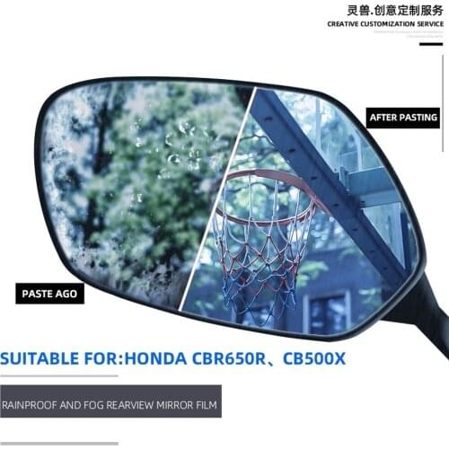 Motorcycle Rearview Mirror Film Reverse Anti-rain Fog Anti-dazzling Film Decals Stickers for Honda CBR650R CB500X