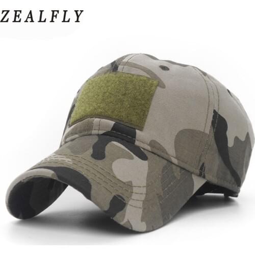 Male Tactical Army Cotton Cap Army Multicam Camouflage Caps Operator Hat Outdoor Hunting With Loop For Patch Green / Camo