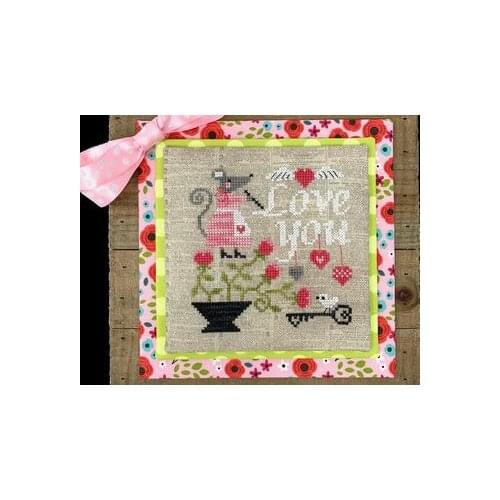Stich Cross Stitch Kits Craft Mouses Love Letter 21-21 Counted cross stitch Needlework Embroidery Cross-Stitching
