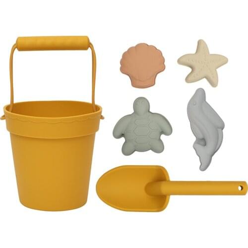 Summer Beach Toys for Kids Soft Silicone Sandbox Set Beach Game Toy for Send Children Beach Play Sand Water Play Tools