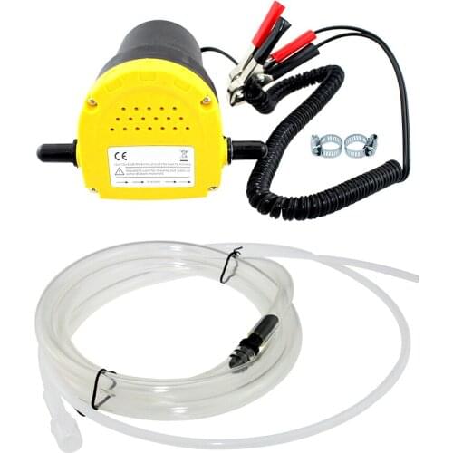 12V 60W Oil/crude oil Fluid Sump Extractor Scavenge Exchange Transfer Pump Suction Transfer Pump + Tubes for Auto Car Boat Mot