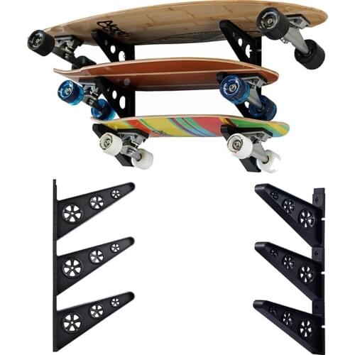 3Pairs Skateboard Wall Rack Skateboard Organisation Clip Hanger Display Tools Rack Holder Skateboarding Storage Mount