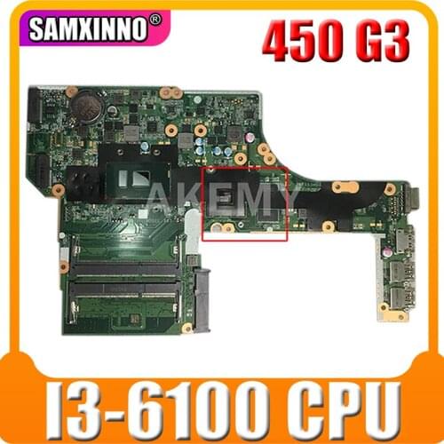 New for hp 450 G3 470 G3 motherboard 827024-001 827024-601 827024-501 DA0X63MB6H1 i3-6100 2GB working well