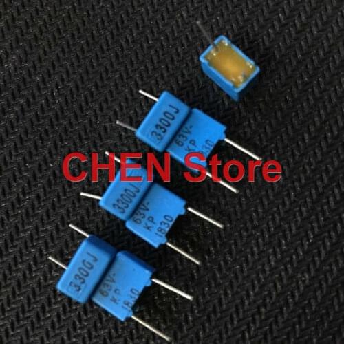 10PCS/20PCS Original Vishay ERO KP1830 3300pF/63V 5% P5MM blue Polypropylene film capacitor 332/63v Hi-Fi Audio 63v 332 3n3