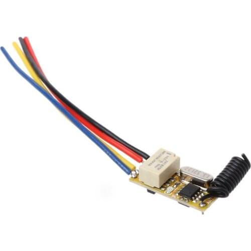 RF 2CH Mini Remote Control Switch Waterproof 12V DC3.7V to 24V Universal Relay Transmitter 433MHz Receiver Module Home E56B