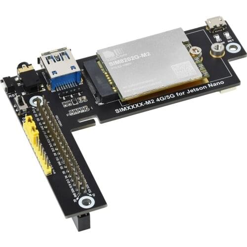 SIM8202G-M2 5G Module Designed for Jetson Nano, 5G/4G/3G, Snapdragon X55, Multi Mode Multi Band