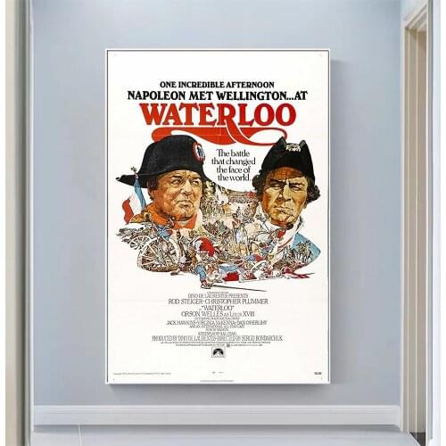 V2219 Waterloo Vintage Classic Movie Wall Silk Cloth HD Poster Art Home Decoration Gift