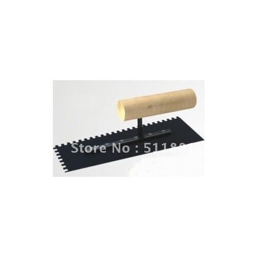 NCCTEC notched trowel 5mm x 5mm teeth Wooden Handled