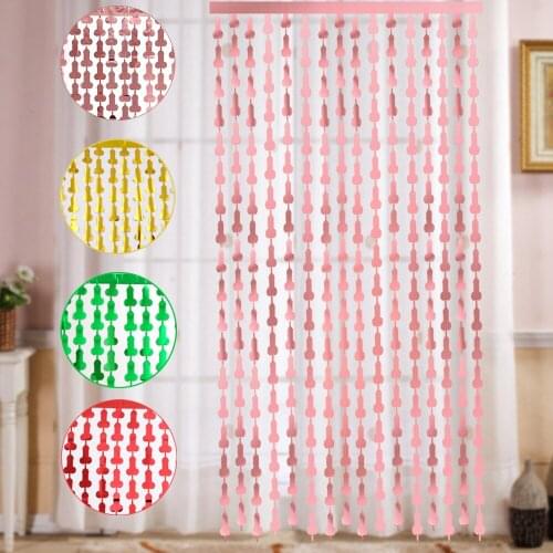 1mx2m Rain Silk Curtain Happy Birthday Party Decoration Wedding Background Wall Gold Color Baby Shower Wall Decoration