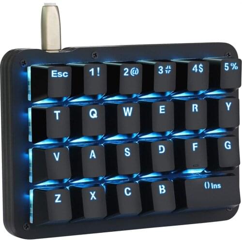 23 Keys Mini One-Handed Mechanical Keypad 23 Fully Programmable Keys OEM Gaming Keyboard For PC Win Mac Tablet Desktop Computer