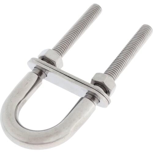 304 Stainless Steel Boat Bow Stern Eye U Bolt Marine Rigging M8 * 100
