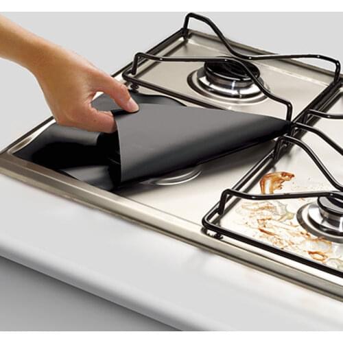 4Pcs Gas Stove Protector Cooker cover liner Clean Mat Pad Kitchen Gas Stove Stovetop Protector Kitchen Accessories