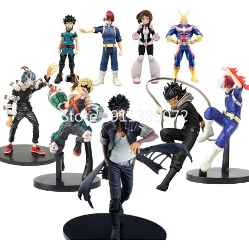 5-25cm My Hero Academia Anime Figure Izuku Midoriya Shouto Todorok Bakugou Katsuki Cross My Body PVC Action Amazing Hero Toys